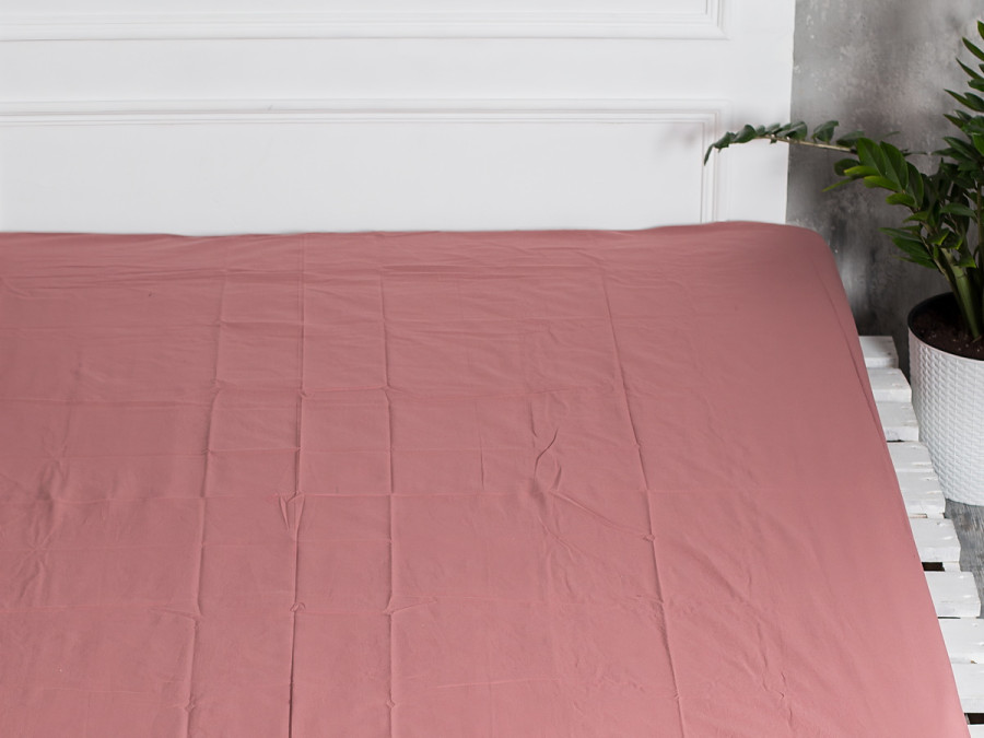 Простирадло на резинці 200x200 Ecotton Бязь Мокко 871