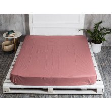 Простынь на резинке 200x200 Ecotton Бязь Мокко 871