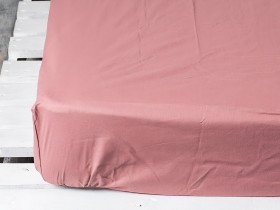 Простынь на резинке 200x200 Ecotton Бязь Мокко 871