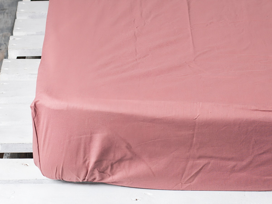 Простирадло на резинці 200x200 Ecotton Бязь Мокко 871
