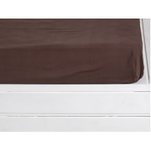Простирадло на резинці 180x200 Ecotton Бязь Преміум Palm Brown 00-0235