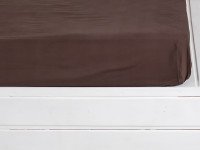 Простынь на резинке 180x200 Ecotton Бязь Премиум Palm Brown 00-0235