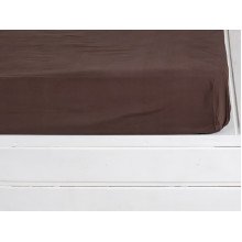 Простирадло на резинці 180x200 Ecotton Бязь Преміум Palm Brown 00-0235