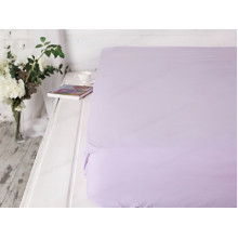Простынь на резинке 200x200 Ecotton Бязь Премиум Soft Lilac 00-0033