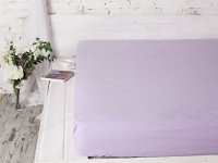 Простынь на резинке 180x200 Ecotton Бязь Премиум Soft Lilac 00-0033