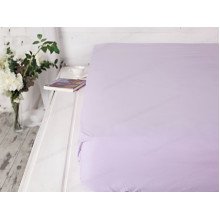 Простынь на резинке 180x200 Ecotton Бязь Премиум Soft Lilac 00-0033