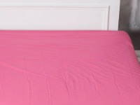 Простынь на резинке 140x200 Ecotton Бязь Розово-лиловый 125