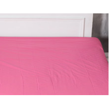 Простынь на резинке 200x200 Ecotton Бязь Розово-лиловый 125