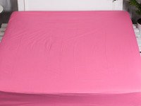 Простирадло на резинці 140x200 Ecotton Бязь Рожево-ліловий 125