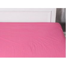 Простынь на резинке 180x200 Ecotton Бязь Розово-лиловый 125