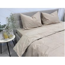 Простирадло на резинці 90x200 Ecotton Фланель Бежевий SB-122