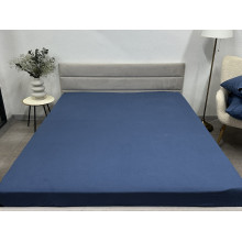 Простынь на резинке 140x200 Ecotton Фланель Голубой SB-199