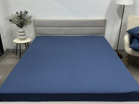 Простынь на резинке 140x200 Ecotton Фланель Голубой SB-199