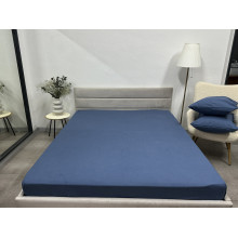 Простынь на резинке 180x200 Ecotton Фланель Голубой SB-199