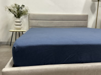 Простынь на резинке 90x200 Ecotton Фланель Голубой SB-199