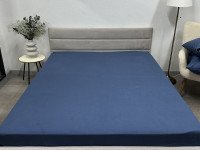 Простынь на резинке 140x200 Ecotton Фланель Голубой SB-199