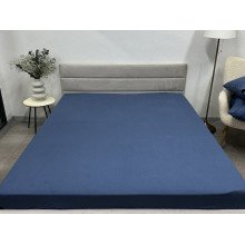 Простирадло на резинці 160x200 Ecotton Фланель Блакитний SB-199
