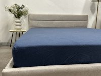 Простынь на резинке 90x200 Ecotton Фланель Голубой SB-199