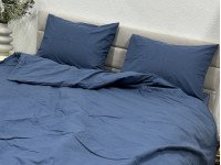Простынь на резинке 90x200 Ecotton Фланель Голубой SB-199