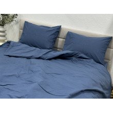 Простирадло на резинці 160x200 Ecotton Фланель Блакитний SB-199