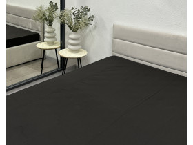 Простынь на резинке 90x200 Ecotton Фланель Черный SB-184