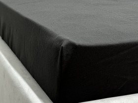 Простынь на резинке 90x200 Ecotton Фланель Черный SB-184