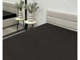 Простынь на резинке 90x200 Ecotton Фланель Черный SB-184