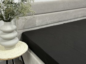 Простынь на резинке 90x200 Ecotton Фланель Черный SB-184
