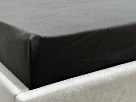Простынь на резинке 160x200 Ecotton Фланель Черный SB-184