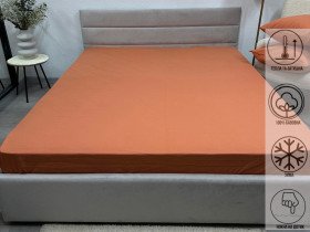 Простынь на резинке 160x200 Ecotton Фланель Coral SB-119