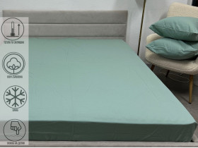 Простынь на резинке 90x200 Ecotton Фланель Mint SB-200