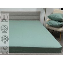 Простирадло на резинці 160x200 Ecotton Фланель Mint SB-200