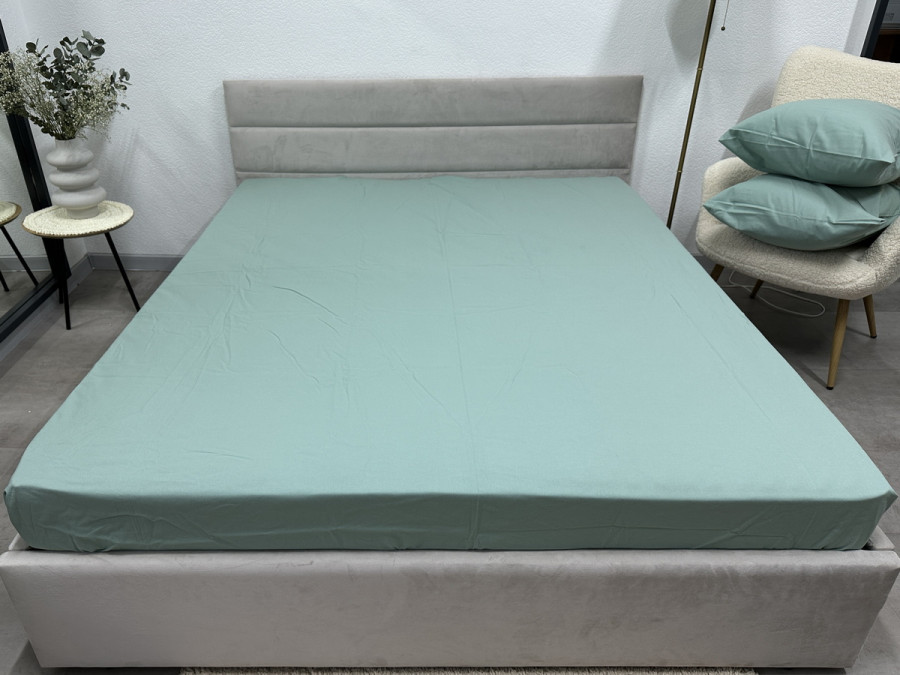 Простынь на резинке 90x200 Ecotton Фланель Mint SB-200