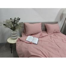 Простирадло на резинці 160x200 Ecotton Фланель Рожевий SB-153