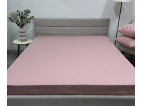 Простирадло на резинці 180x200 Ecotton Фланель Рожевий SB-153