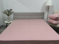 Простынь на резинке 160x200 Ecotton Фланель Розовый SB-153
