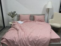 Простынь на резинке 160x200 Ecotton Фланель Розовый SB-153