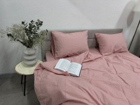 Простынь на резинке 90x200 Ecotton Фланель Розовый SB-153