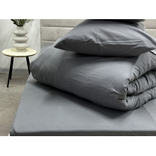 Простынь на резинке 180x200 Ecotton Фланель Серый SB-148