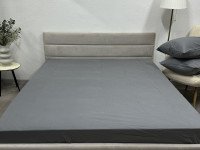 Простынь на резинке 90x200 Ecotton Фланель Серый SB-148