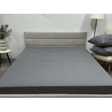 Простирадло на резинці 160x200 Ecotton Фланель Сірий SB-148