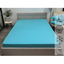 Простынь на резинке 140x200 Ecotton Фланель Sky Blue SB-134