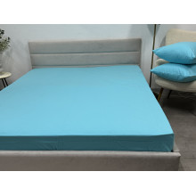 Простынь на резинке 180x200 Ecotton Фланель Sky Blue SB-134