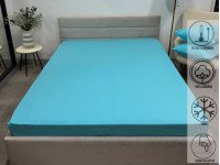 Простынь на резинке 180x200 Ecotton Фланель Sky Blue SB-134