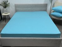 Простынь на резинке 160x200 Ecotton Фланель Sky Blue SB-134