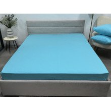 Простирадло на резинці 160x200 Ecotton Фланель Sky Blue SB-134
