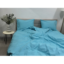 Простынь на резинке 90x200 Ecotton Фланель Sky Blue SB-134
