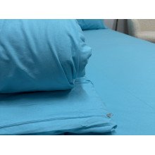 Простынь на резинке 90x200 Ecotton Фланель Sky Blue SB-134