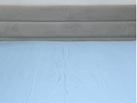Простынь на резинке 140x200 Ecotton Полисатин Голубой