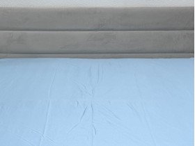 Простынь на резинке 140x200 Ecotton Полисатин Голубой